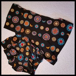 Medallion Sunburst Print Maxi Skirt